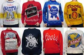 Yes You Can Pbrs Bud And Coors Immortalized On Sweaters Beer Sweater Cool Sweaters Sweaters
