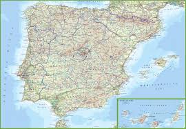 Map of spain is a site dedicated to providing royalty free maps of spain, maps of spanish cities and links of maps to buy. Spain Maps Transports Geography And Tourist Maps Of Spain In Europe