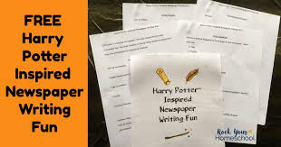 Easy and creative newspaper craft ideas for kids. Free Harry Potter Inspired Newspaper Planner For Writing Fun Rock Your Homeschool