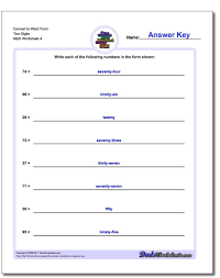 Convert To Word Form Worksheet Two Digits Standard Expanded And Word Form Worksheet Math Worksheet Math Facts Addition Standard Form Math