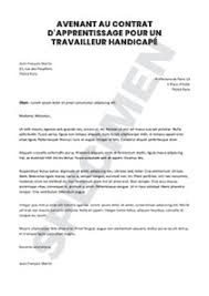 Maybe you would like to learn more about one of these? Avenant Au Contrat D Apprentissage Pour Un Travailleur Handicape Startdoc