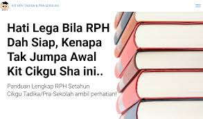 Rancangan pengajaran tahunan prasekolah kspk. Kit Rph Kspk Lengkap Setahun Home Facebook