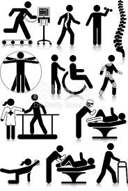 Vectored Standard Pictograms Of Physiotherapy Staff And Activities Physiotherapy Physiotherapy Clinic Physical Therapy