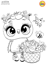 Print 3,000+ beautiful illustrations for your child to color. Cuties Coloring Pages For Kids Free Preschool Printables Slatkice Bojanke Cute Animal Col Owl Coloring Pages Animal Coloring Pages Unicorn Coloring Pages