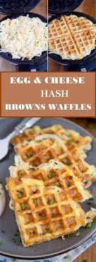 Egg Cheese Hash Browns Waffles With Images Waffle Maker Recipes Waffle Iron Recipes Breakfast