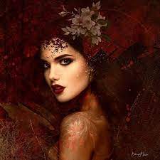 Rouge Belle Dame By Barbara A Lane Fantasy Photography Beautiful Fantasy Art Fantasy Portrait Photography