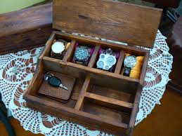 Watch Box For Men Organization Box Men S Wallet And Watch Box Watches And Drawer Mens Watch Box Woodworking Projects Diy Wood Working Gifts