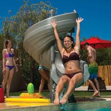 Inter Fab G Force 360 Degree Turn In Ground Pool Waterslide E8598 Swimming Pools Swimming Pool Slides Pool Supplies