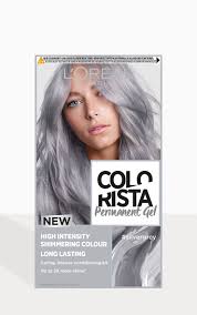 The key to successfully dyeing gray hair is making sure the hair is fully saturated in dye. L Oreal Colorista Silver Grey Hair Dye Long Lasting Prettylittlething