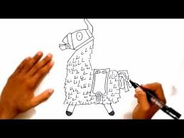Step by step beginner drawing tutorial of the supply llama in fortnite. Ajicukrik Fortnite Drawing Llama