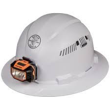 Klein Tools Vented Full Brim With Headlamp Hard Hat 60407 The Home Depot Hard Hats Klein Tools Best Hard Hat