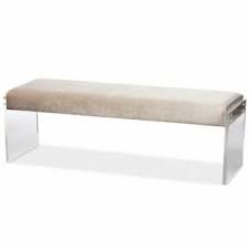 Unlike a chair, a bench may be placed at the foot of the bed to hold bedding, be used for seating while dressing or to hold a tray for serving breakfast in bed. Acrylic Bedroom Contemporary Benches Stools For Sale In Stock Ebay