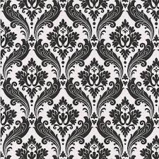 Black And White Vintage Wallpaper Vintage Flock Wallpaper Black White 56 Square Feet 60 Found On Polyvore Flock Wallpaper Black Wallpaper Vintage Wallpaper