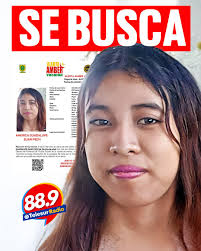 Se busca a AMERICA GUADALUPE EUAN PECH de 16 años de edad.