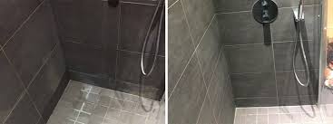 Gold statuary polished&rectified porcelain tile. Removing Hard Water Staining On Porcelain Shower Tiles In Cheshunt Hertfordshire Tile Doctor