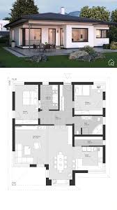 fertighaus bungalow weiss modern mit walmdach winkelbungalow grundriss mit haus fassade video facade house modern bungalow house prefabricated houses