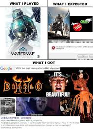 Warframe Not What I Expected Http Ift Tt 2hlp7bw Video Games Funny Funny Games Gaming Memes