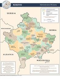 Online maps karte von kosovo (land / staat). Lais Puzzle Landkarte Kosovo Verwaltung 500 Teile