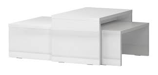 Tiffany weiss hochglanz rund drehbar top couchtisch amazon de. Couchtisch Garim 43 2 Teilig Farbe Weiss Hochglanz