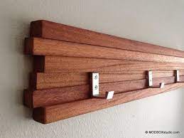 Coat Rack 5 Hook Modern Key Hat Minimalist Wall Hanging W 5 Etsy Modern Coat Rack Coat Rack Wall Modern Wall Hanging
