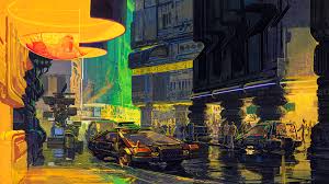 September 2015 calendar desktop themes wallpaper. Blade Runner Streets By Syd Mead 1981 3840x2160 Wallpapers