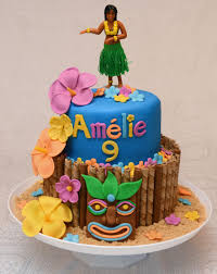 Gateau Hawaien Baby Birthday Cakes Moana Birthday Cake Hawaiian Cake