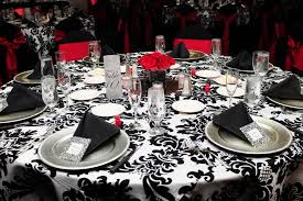 Pin By S R On My Black Red Wedding Damask Wedding Decor Wedding Decor Elegant Red And White Weddings