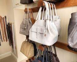 Your handbag likely came with or in its own dust bag when you brought it home from the store. 9 Clever Handbag Storage Ideas Handbag Storage Purse Storage Walk In Closet Design