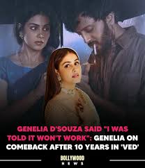 Actress Genelia D'Souza has opened up about making her comeback to films  with 'Ved' after 10 years. "[I] took a break because I was having babies  [and] I remember people telling me, '