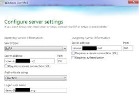 How to Configure an Email Address in Windows Live Mail - N0C KB