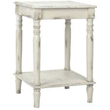Distressed Cream Side Table 290 Brl Liked On Polyvore Featuring Home Furniture Tables Accent Tables Off White Side Table Off Whi Farmhouse End Tables White Side Tables Distressed Furniture Painting