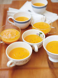 Cream Of Carrot And Rutabaga Soup With Maple Syrup Ricardo Recipe Turnip Soup Ricardo Recipe Rutabaga Recipes
