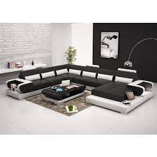 Throw down a luxurious shag rug to turn your living room into a glamorous haven. Hot Selling Black And White Living Room Furniture Modern Leather Sofa Set Buy Leather Sofa Set Modern Leather Sofa Sofa Set Product On Alibaba Com