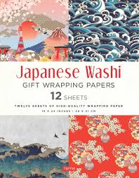 Japanese Washi Gift Wrapping Papers - 12 Sheets: 18 X 24 Inch (45 X 61 CM)  Wrapping Paper (Other) | Hooked