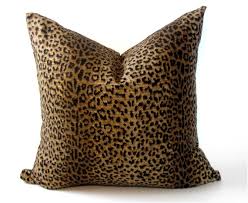 Ettavee brush leopard wool rug. Leopard Pillow Cover Brown Animal Print Evia Mae Alex Designs