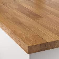 Sa finition complétera les meubles de cuisine que vous aurez. Skogarp Plan De Travail Sur Mesure Chene Bois Massif 45 Ikea
