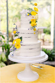 Light Blue And Yellow Wedding With Lovely Details Yellow Wedding Cake Wedding Cakes Blue Yellow Wedding Colors