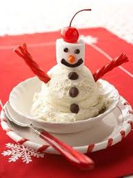 Ice Cream Snowman Edible Crafts Craftgossip Com Christmas Treats Christmas Food Christmas Desserts
