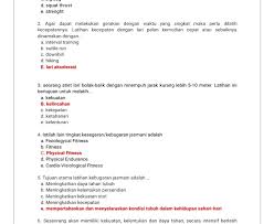 Berikut beberapa contoh soal ujian pas pjok kelas 5 semester genap dan nantinya bisa diunduh secara gratis. Contoh Soal Kebugaran Jasmani Dan Jawabannya Guru Jawaban