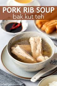 White Pepper Pork Rib Soup Singapore Bak Kut Teh Delightful Plate Recipe Pork Ribs Pork Rib Soup Recipe Stuffed Peppers
