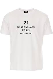 Shop over 430 top karl lagerfeld paris men's shirts and earn cash back from retailers such as asos, farfetch, and off 5th and others such as vestiaire collective and yoox.com all in one place. Karl Lagerfeld T Shirt For Men On Sale White Cotton 2019 S Xl Xxl On Raffaello Network Ibt Shop