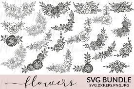Download Flowers Svg Bundle 134784 Cut Files Design Bundles