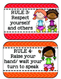 classroom rules kindergarten clip chart compatible