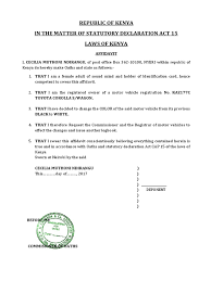 Centre for applied legal research (calr). How To Get A Sworn Affidavit In Kenya