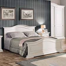 Letti provenzali e shabby chic, testate letto capitonnè e legno massello.sconti fino al 70% solo su etnico outlet! Letto Matrimoniale In Legno Massiccio Shabby Chic Laccato Bianco Opaco Art 497 A