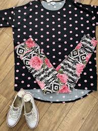Great for dress, toes, handbags, quilts, blankets, pillowcases, crafts. Pattern Mixed Outfit Idea By Lularoe Erin Coleman Pattern Mixing Lula Roe Outfits Floral Print Leggings