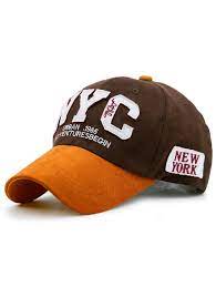 Color Block Nyc Baseball Hat Deep Brown Baseball Hats Hats For Men Cool Hats