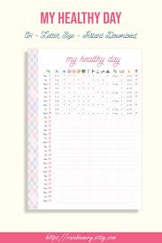Habit Tracker Healthy Habit Tracker Printable Template Etsy In 2020 Habit Tracker Printable Habit Tracker Template Printable