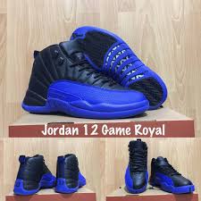 Bring the heat with shorts, hoodies, and tees inspired by the season's colors. Jual Sepatu Basket Air Jordan 12 Game Royal Blue Black Biru Hitam Kota Medan Top Sneaker Store Tokopedia