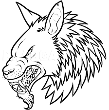 How To Draw A Werewolf Head Step By Step Drawing Guide By Dawn Dragoart